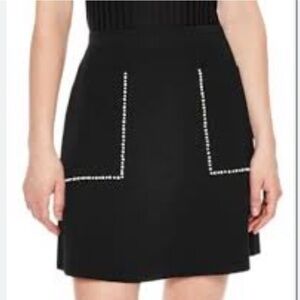 SOLD🤍Sandro Studded A-line Mini skirt